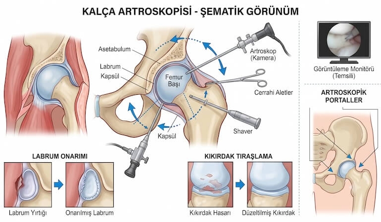 Kalça Artroskopisi (Kapalı Kalça Ameliyatı) Tedavi Süreci ve Avantajları